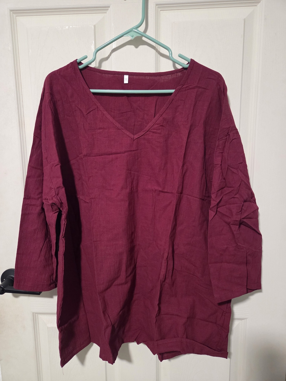 Flowy Women's Cotton Linen Tunic Size 2XL